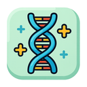 icon_medicine_dna_strand_cartoon icon preview