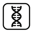 icon_medicine_dna_strand_monochrome icon preview