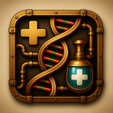 icon_medicine_dna_strand_steampunk icon preview
