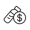 icon_medicine_dollar_sign_minimal_outline icon preview