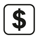 icon_medicine_dollar_sign_monochrome icon preview