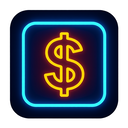 icon_medicine_dollar_sign_neon icon preview