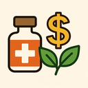 icon_medicine_dollar_sign_organic icon preview