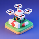 icon_medicine_drone_3d_isometric icon preview