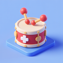 icon_medicine_drum_3d_isometric icon preview