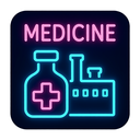 icon_medicine_factory_neon icon preview
