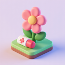 icon_medicine_flower_3d_isometric icon preview