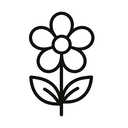 icon_medicine_flower_minimal_outline icon preview