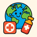 icon_medicine_globe_cartoon icon preview