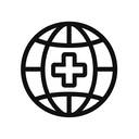 icon_medicine_globe_monochrome icon preview