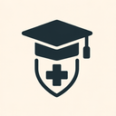 icon_medicine_graduation_cap_asymmetrical icon preview