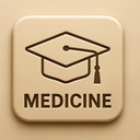 icon_medicine_graduation_cap_embossed icon preview