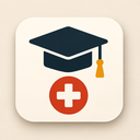 icon_medicine_graduation_cap_iconic icon preview