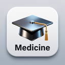 icon_medicine_graduation_cap_metallic icon preview