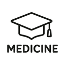 icon_medicine_graduation_cap_minimal_outline icon preview
