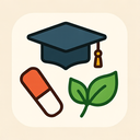 icon_medicine_graduation_cap_organic icon preview