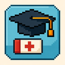 icon_medicine_graduation_cap_pixel_art icon preview