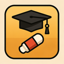 icon_medicine_graduation_cap_tribal icon preview