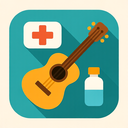 icon_medicine_guitar_flat_design icon preview