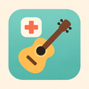 icon_medicine_guitar_flat_pastel icon preview