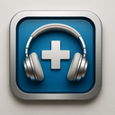 icon_medicine_headphones_metallic icon preview