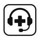 icon_medicine_headphones_monochrome icon preview