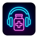 icon_medicine_headphones_neon icon preview