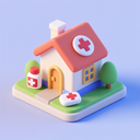 icon_medicine_house_3d_isometric icon preview