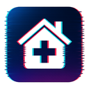 icon_medicine_house_digital_glitch icon preview