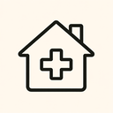 icon_medicine_house_minimal_outline icon preview