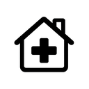 icon_medicine_house_monochrome icon preview
