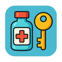 icon_medicine_key_cartoon icon preview