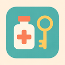 icon_medicine_key_flat_pastel icon preview