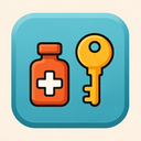 icon_medicine_key_rounded icon preview