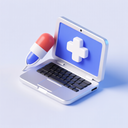icon_medicine_laptop_3d_isometric icon preview