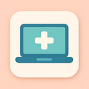 icon_medicine_laptop_flat_pastel icon preview