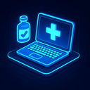 icon_medicine_laptop_futuristic icon preview