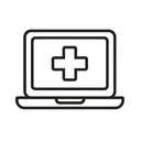 icon_medicine_laptop_line_art icon preview