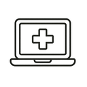 icon_medicine_laptop_minimal_outline icon preview