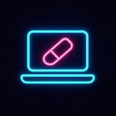 icon_medicine_laptop_neon icon preview