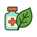icon_medicine_leaf_cartoon icon preview
