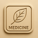 icon_medicine_leaf_embossed icon preview