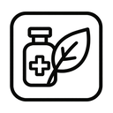 icon_medicine_leaf_monochrome icon preview