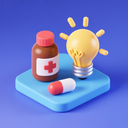 icon_medicine_light_bulb_3d_isometric icon preview