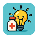 icon_medicine_light_bulb_cartoon icon preview
