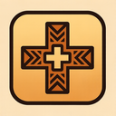 icon_medicine_medical_cross_tribal icon preview