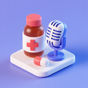 icon_medicine_microphone_3d_isometric icon preview