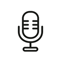 icon_medicine_microphone_minimal_outline icon preview
