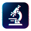 icon_medicine_microscope_digital_glitch icon preview