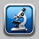 icon_medicine_microscope_metallic icon preview